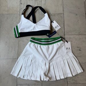 IVL Matching Tennis Skirt and Bra Set